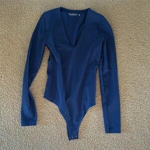 Blue A&F Bodysuit